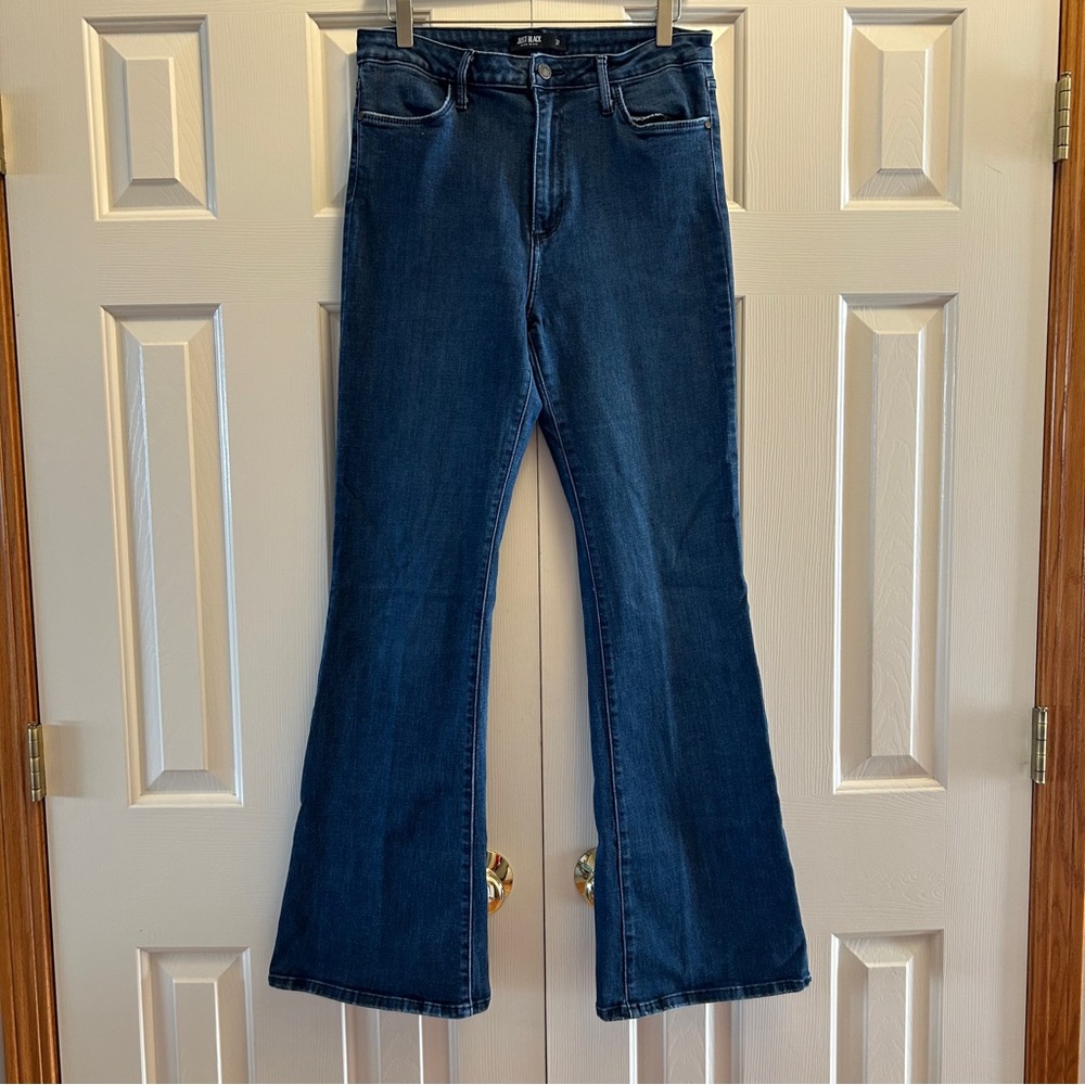Just Black Blue Denim Flare Jeans